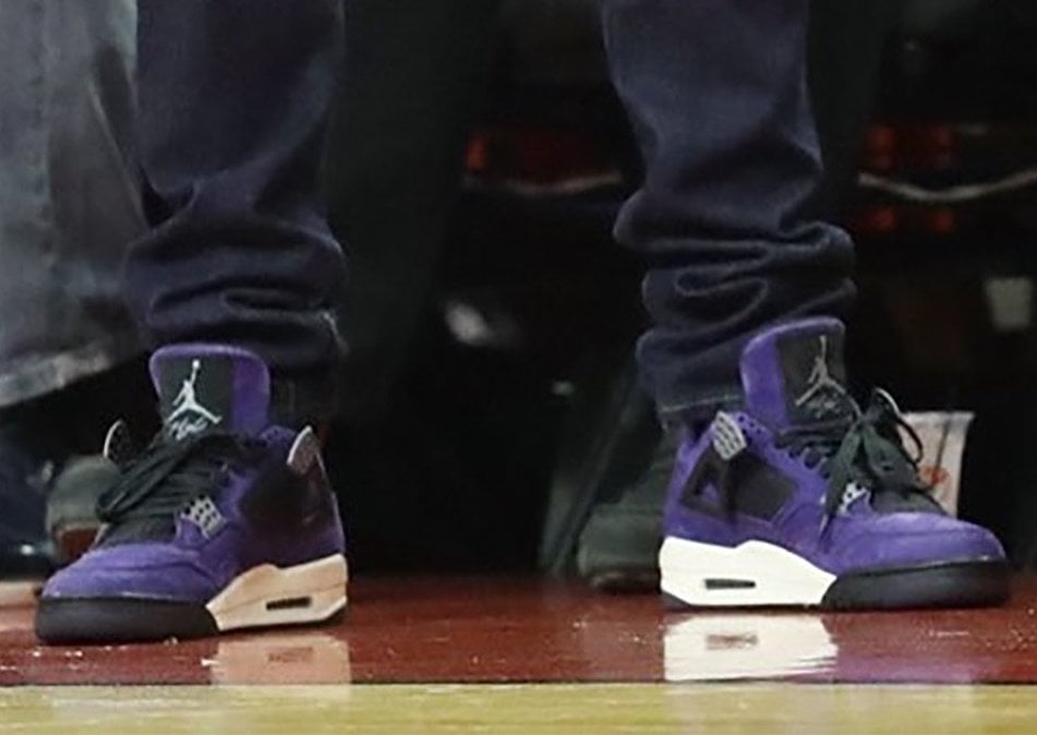 travis scott jordan 4 purple for sale