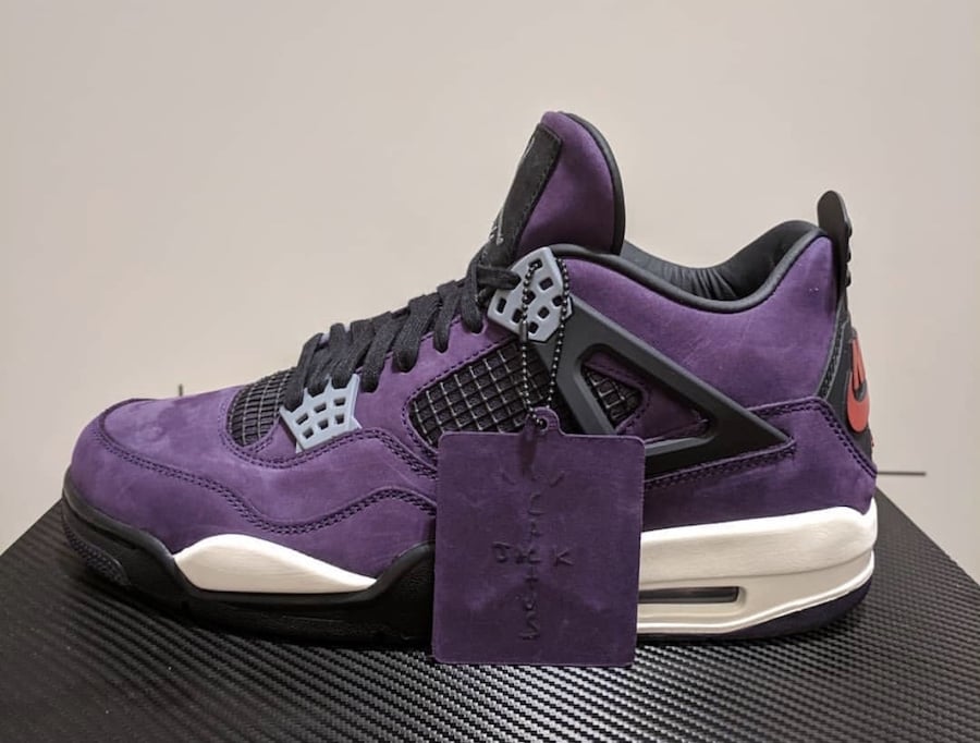 jordan 4 purple and black