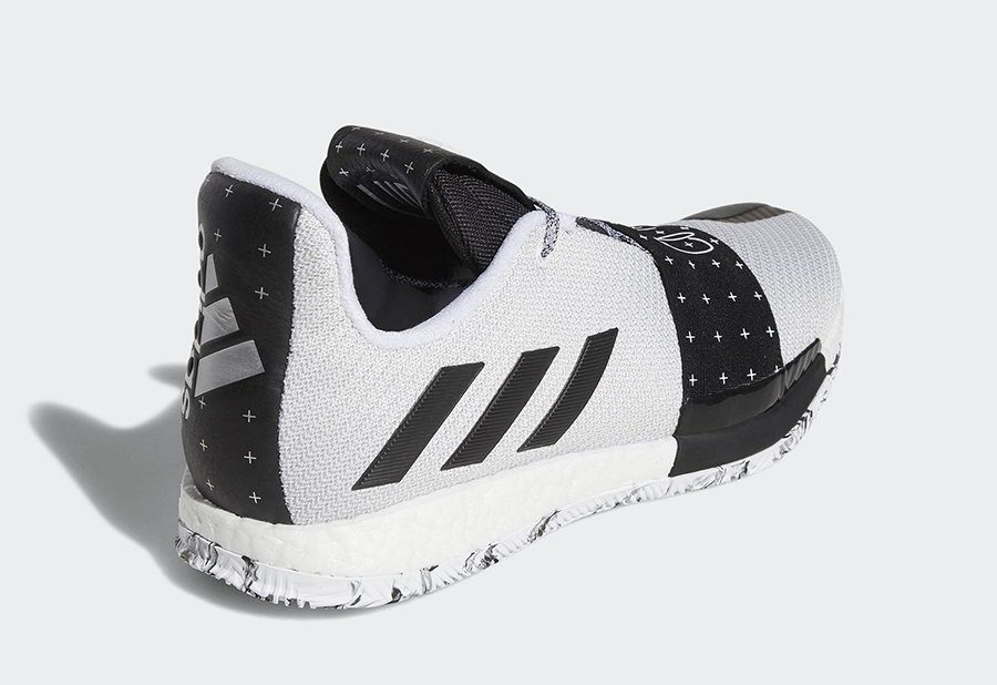 adidas Harden 3 White Black