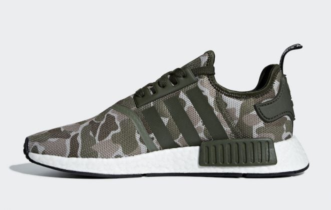 adidas NMD R1 Primeknit Green Glitch Camo BZ0222 - Fastsole