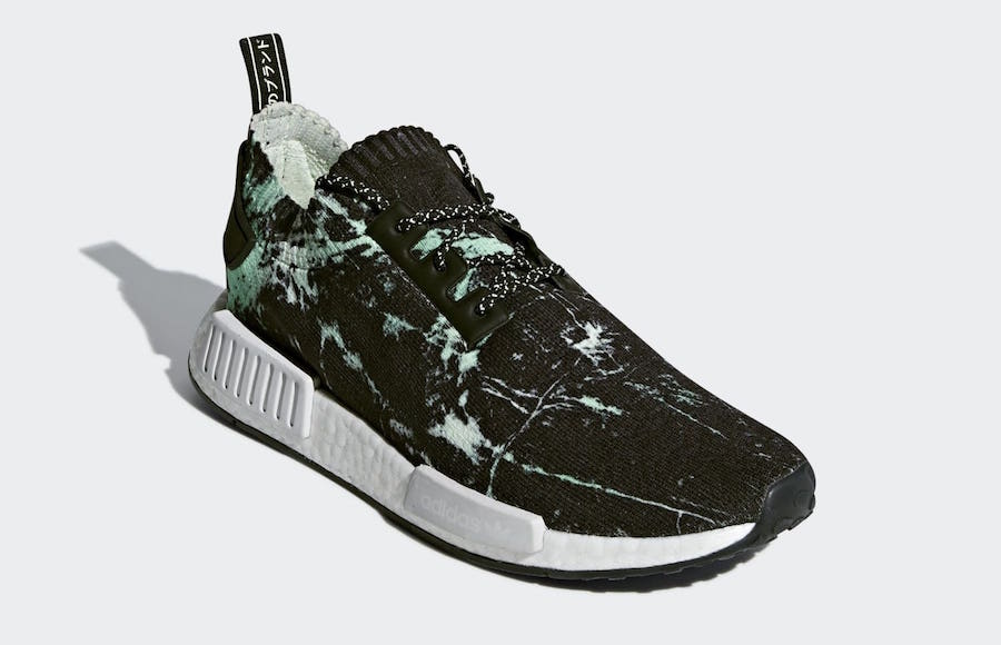 adidas NMD R1 Primeknit Green Marble BB7996