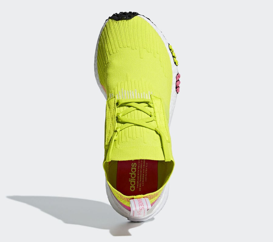 adidas NMD Racer Primeknit Semi Solar Yellow AQ1137