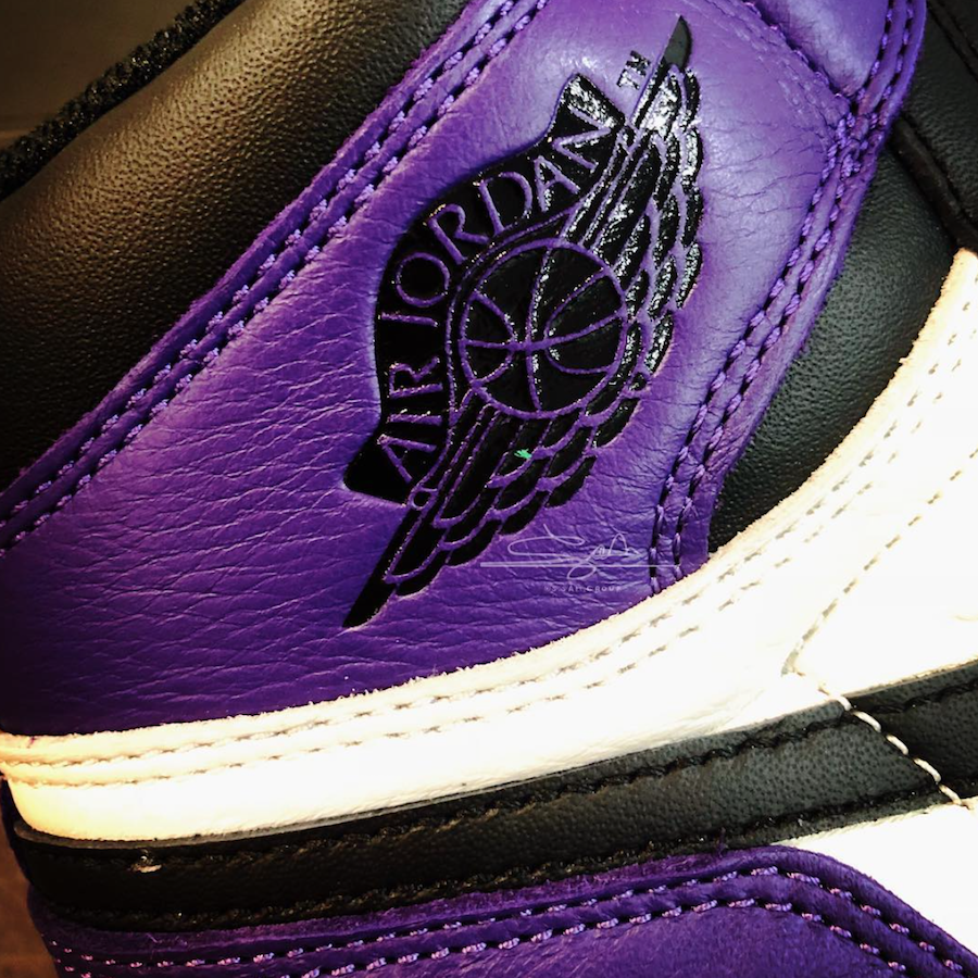 Air Jordan 1 Court Purple Toe 555088-501