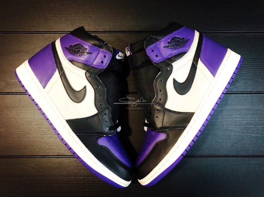 purple and peach jordan 1