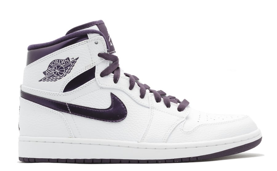 white and purple jordan 1