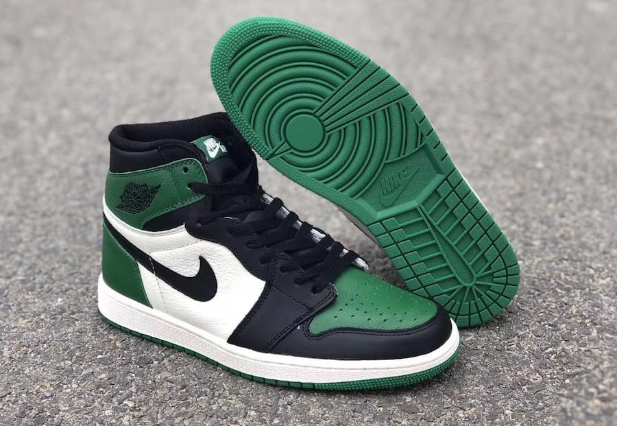 aj1 green toe