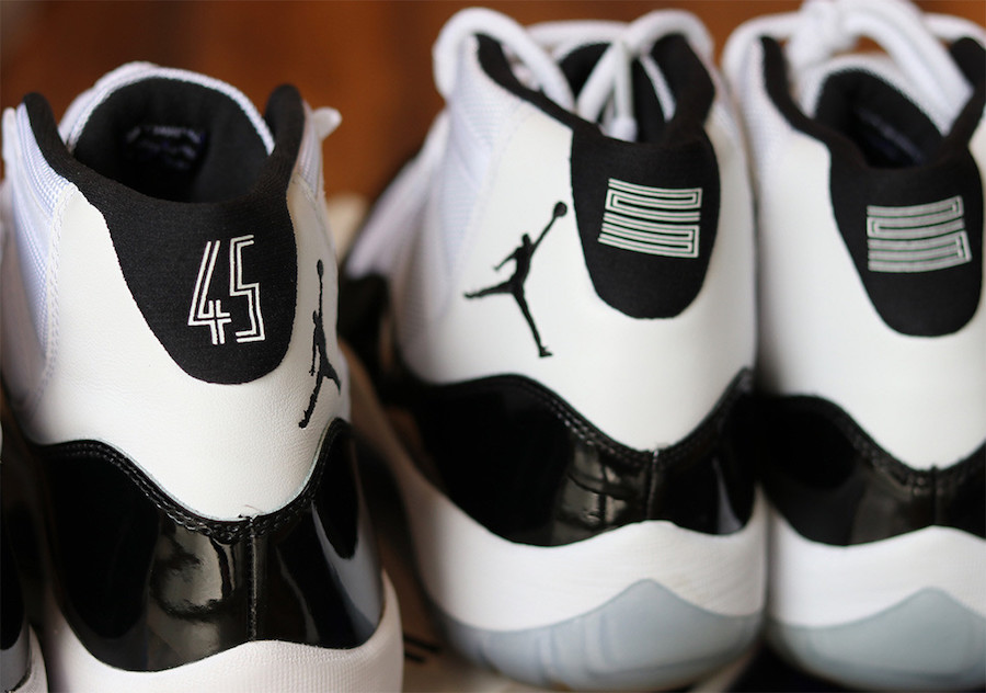 Air Jordan 11 Concord 2018 2011 Comparison