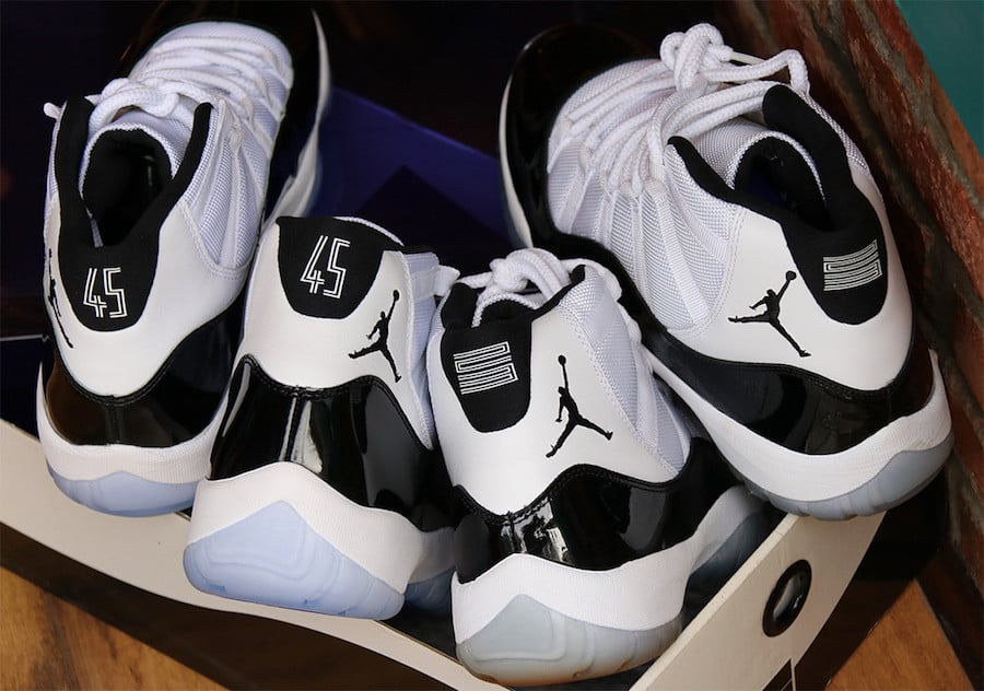 Air Jordan 11 Concord 2018 2011 Comparison