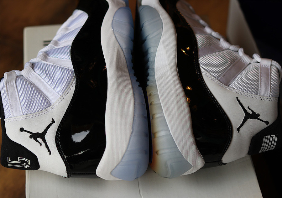 Air Jordan 11 Concord 2018 2011 Comparison