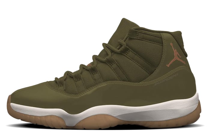 jordan 11 olive lux mens