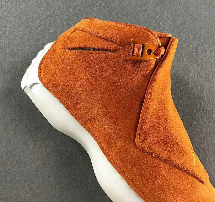 Air Jordan 18 Orange Suede Campfire Sail AA2494-801