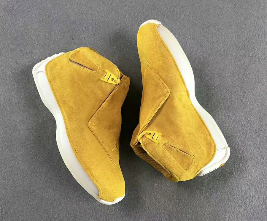 Air Jordan 18 Yellow Suede AA2494-701 Yellow Ochre Sail