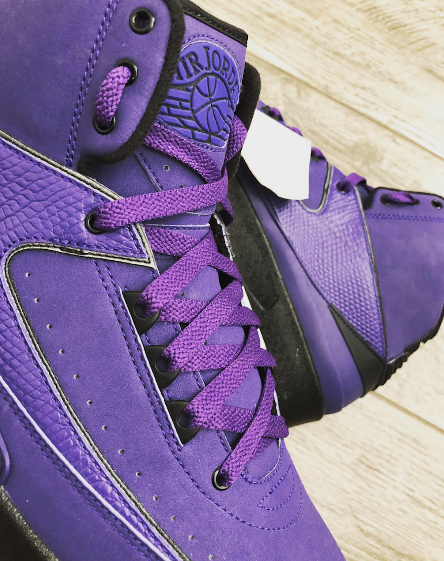 Air Jordan 2 Purple Rain Sample