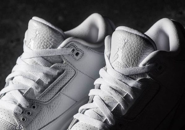 pure white jordan 3
