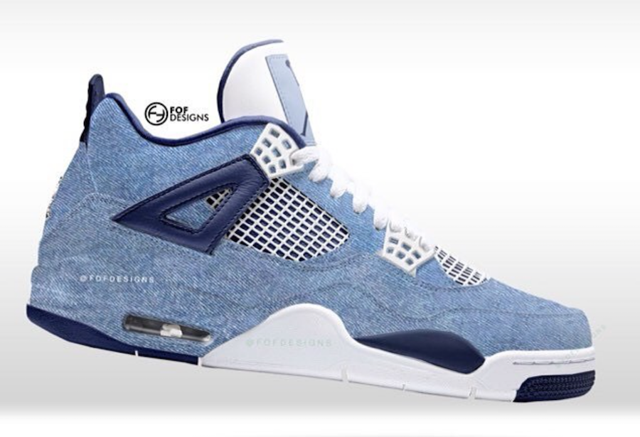 denim air jordan 4