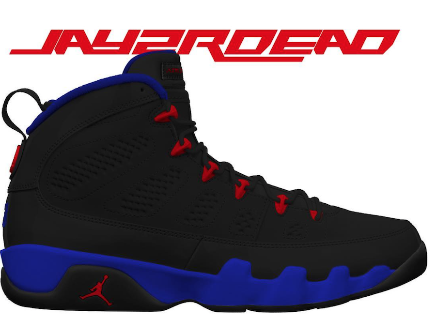 jordan 9 black university red dark concord