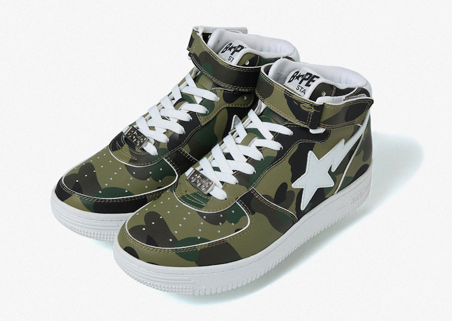 Bape Bapesta Mid 1st Camo