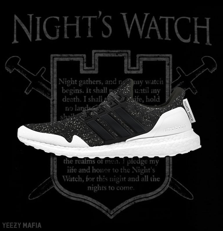Game of Thrones adidas Ultra Boost Nights Watch