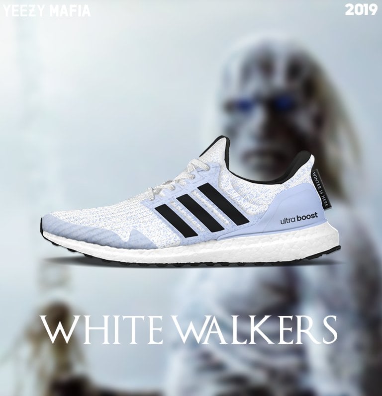 game of thrones ultraboost white walker