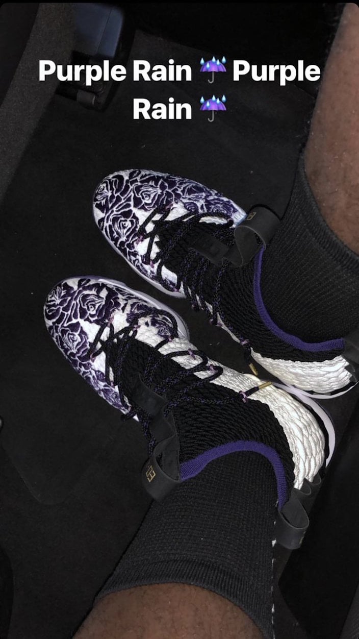 LeBron James Purple Rain Nike LeBron 15