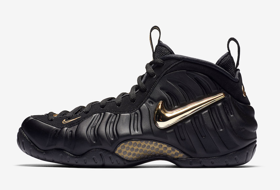 Nike Air Foamposite Pro Black Metallic Gold 624041-009