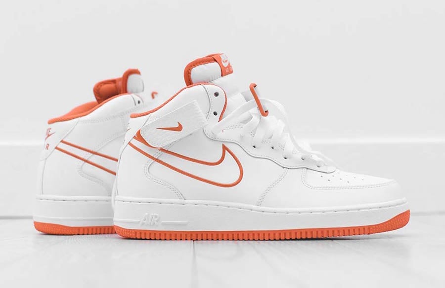 nike air force 1 mid orange