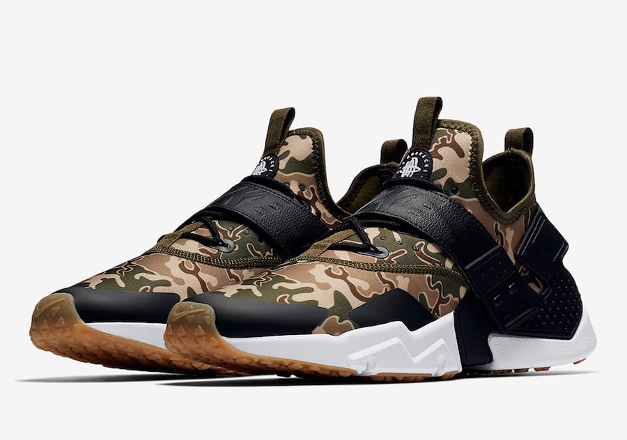 nike air huarache camo green