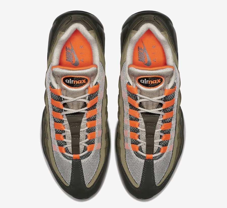 air max 95 olive green orange