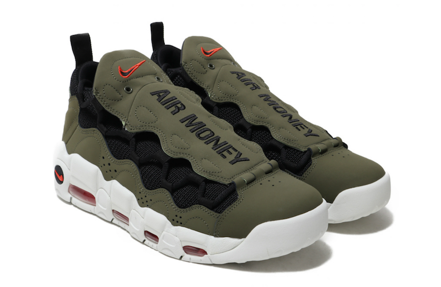 Nike Air More Money Releasing in ‘Olive’