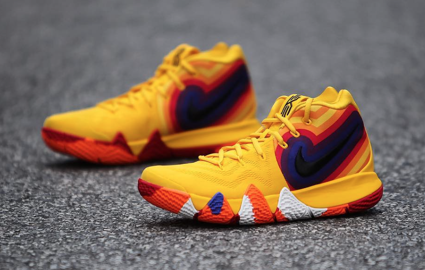 blue and orange kyrie 4