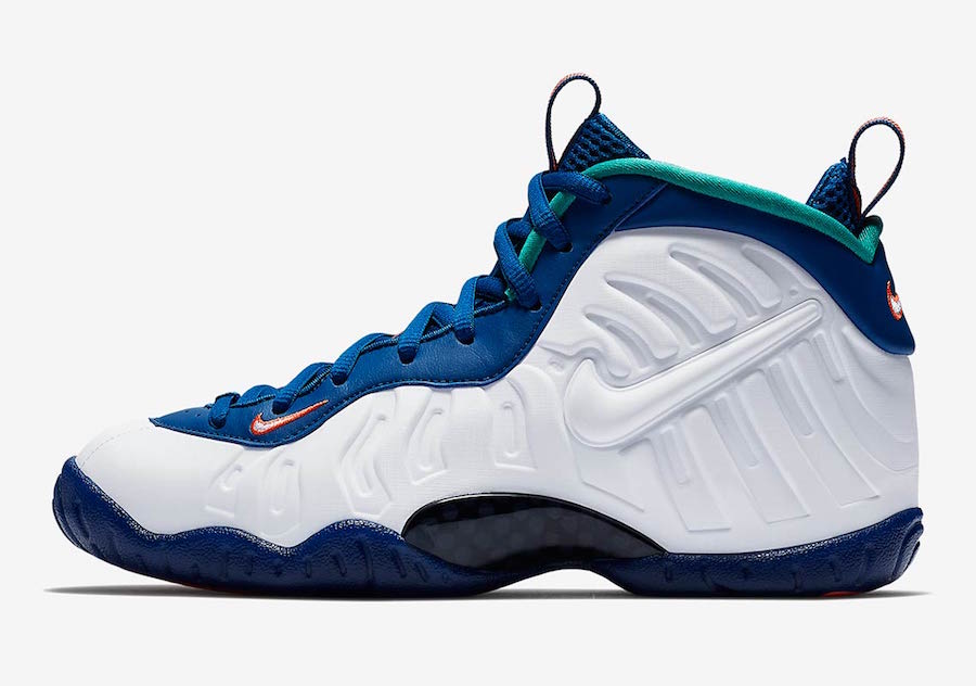 white blue orange foamposites