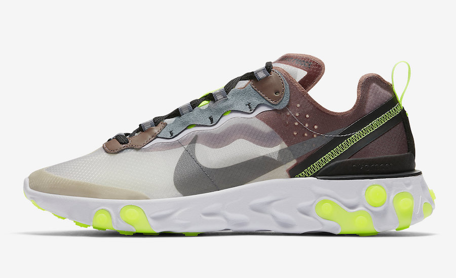 Nike React Element 87 Desert Sand Cool Grey Smokey Mauve AQ1090-002