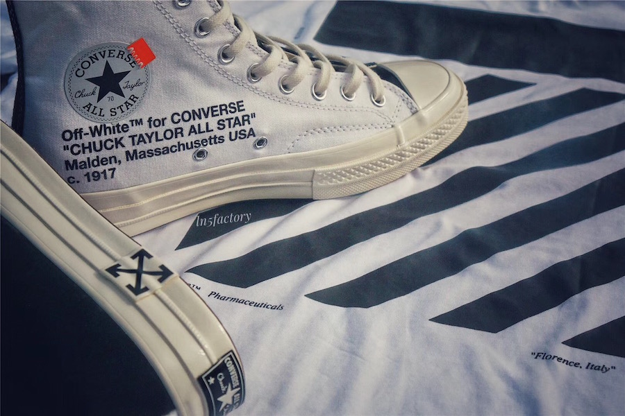 Off-White Converse Chuck Taylors Black White
