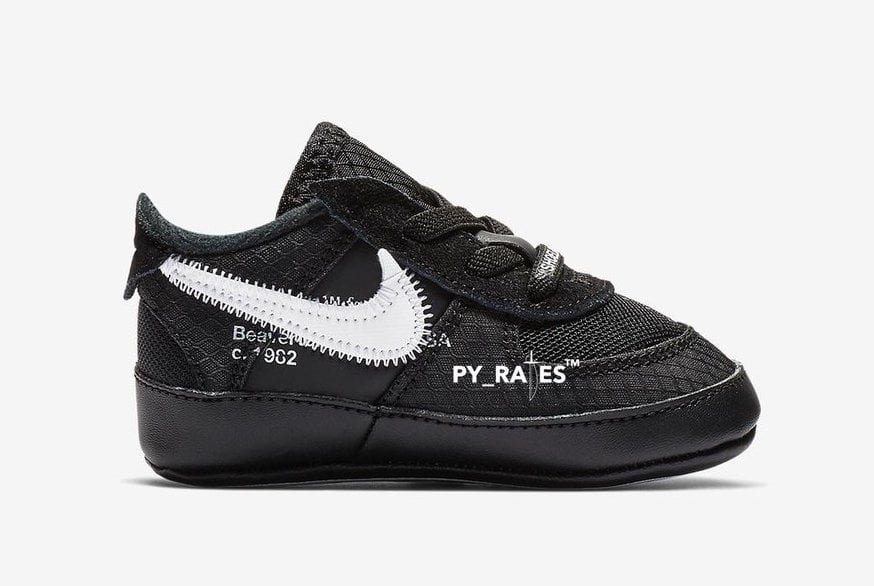 Off-White Nike Air Force 1 Low Black Kids Sizes