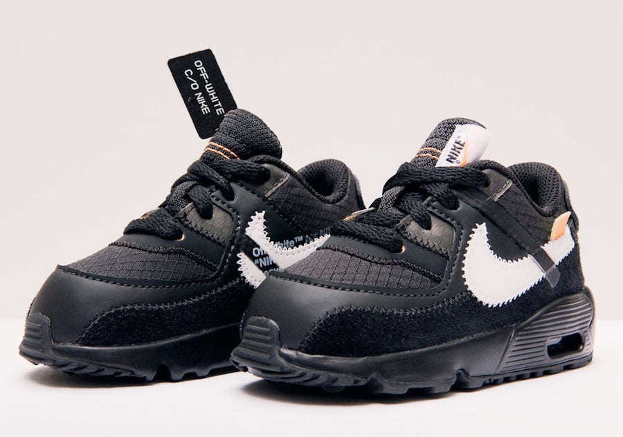 Off-White x Nike Air Max 90 Releasing in Kids and Toddler Sizes