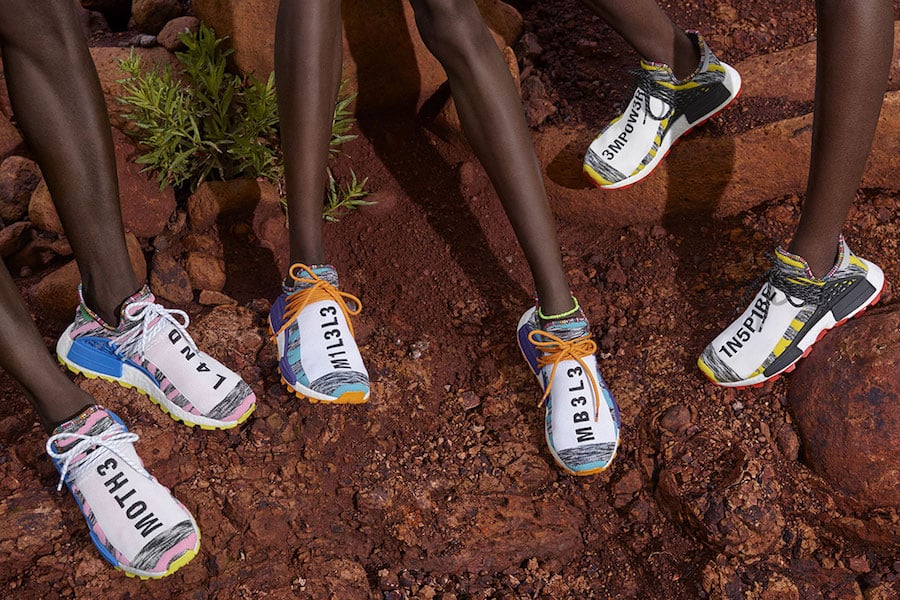 adidas nmd hu pharrell solar pack mother on feet