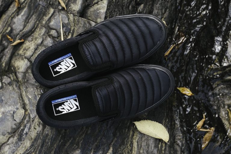 vans quilted leather slip ons