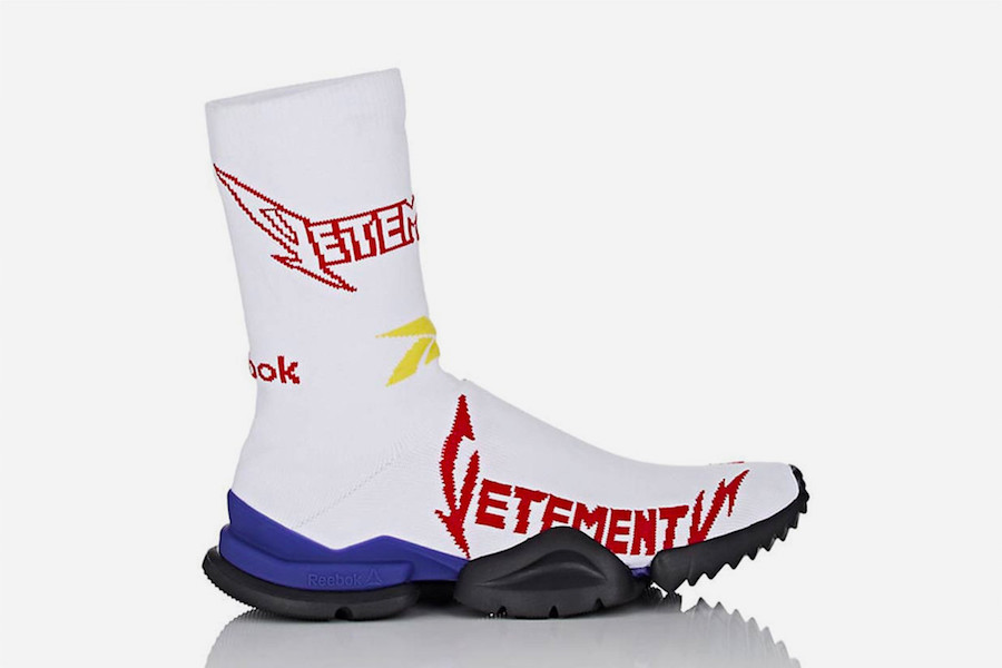 Vetements Reebok Sock Runner Heavy Metal