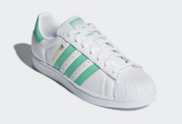 adidas superstar green metal