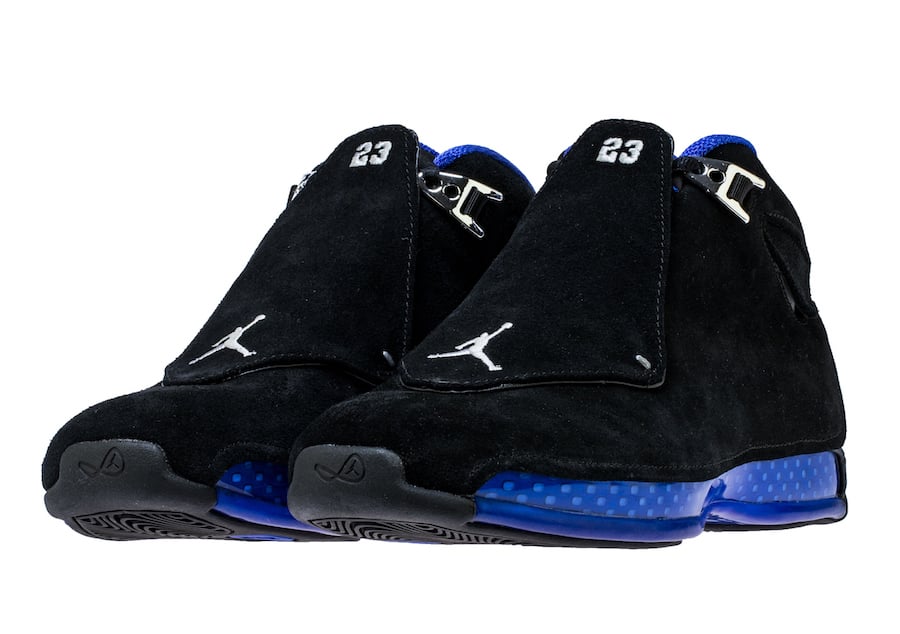 Air Jordan 18 ‘Black Sport Royal’ 2018 Retro Releases October 11th