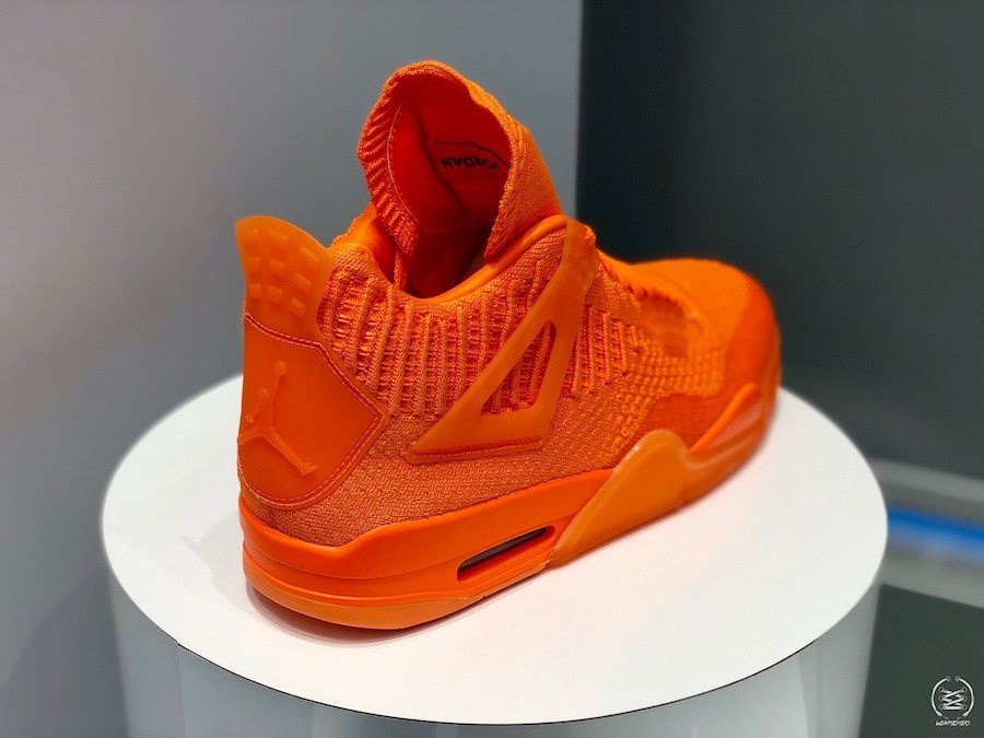 flyknit jordan 4 orange