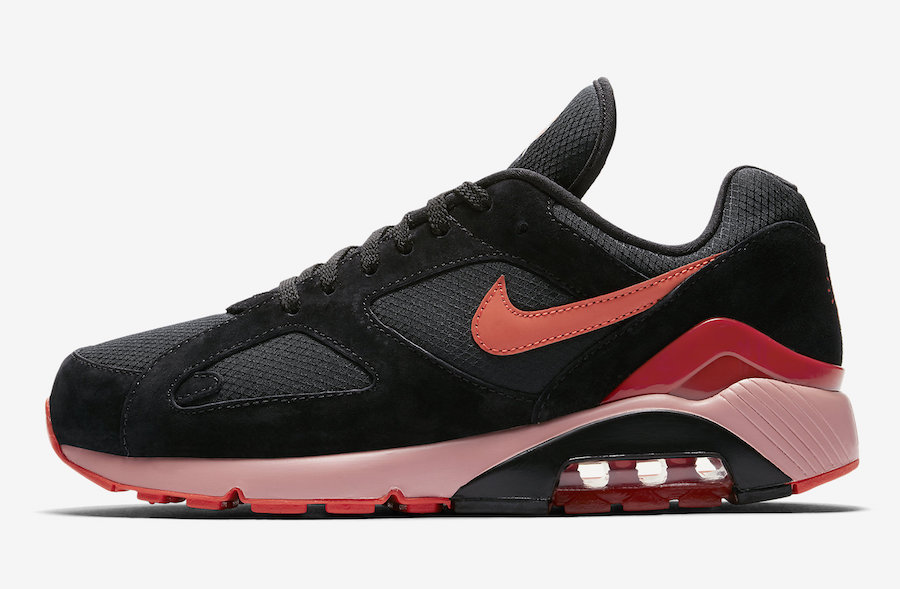 Nike Air Max 180 Black Team Orange University Red AV3734-001