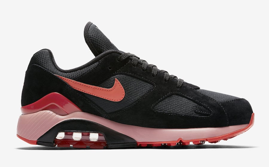 air max 180 black orange