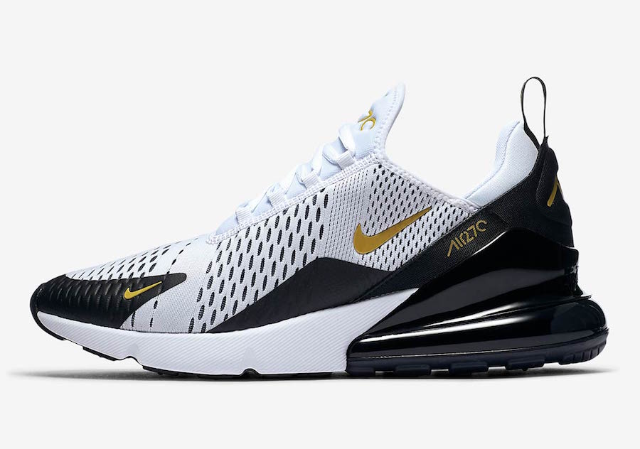 Nike Air Max 270 White Black Gold AV7892-100