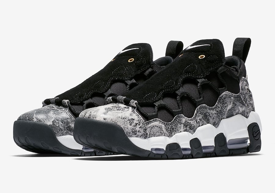 This Nike Air More Money LX Features Crinkled Leather