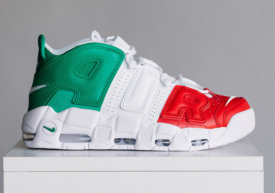 nike air uptempo mint green