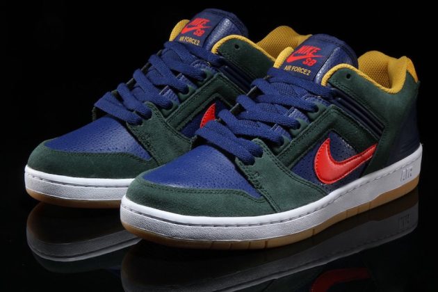 nike sb air force ii low midnight green
