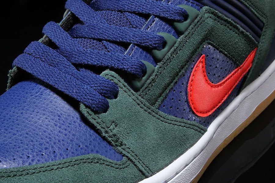 nike sb air force ii low midnight green