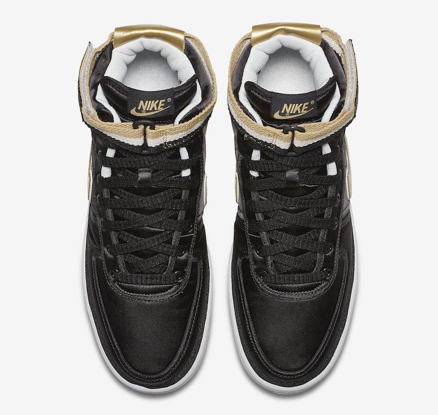 Nike Vandal High Supreme Black Metallic Gold AH8652-002