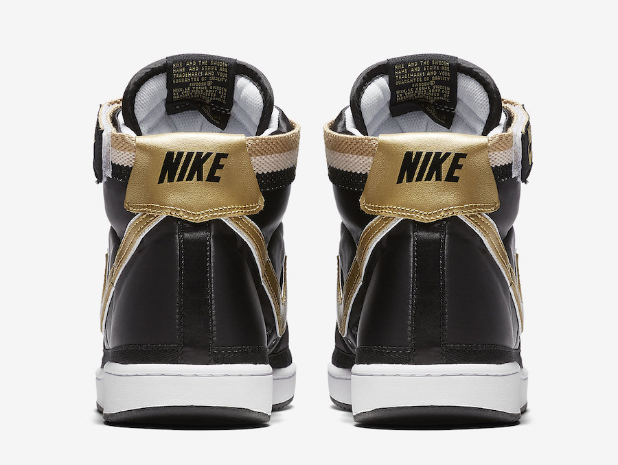 Nike Vandal High Supreme Black Metallic Gold AH8652-002